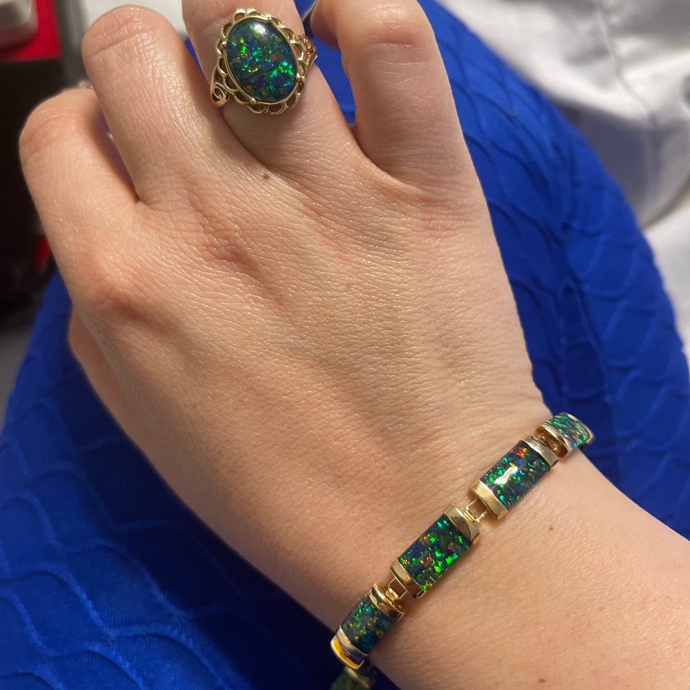 10k bracelet and ring set